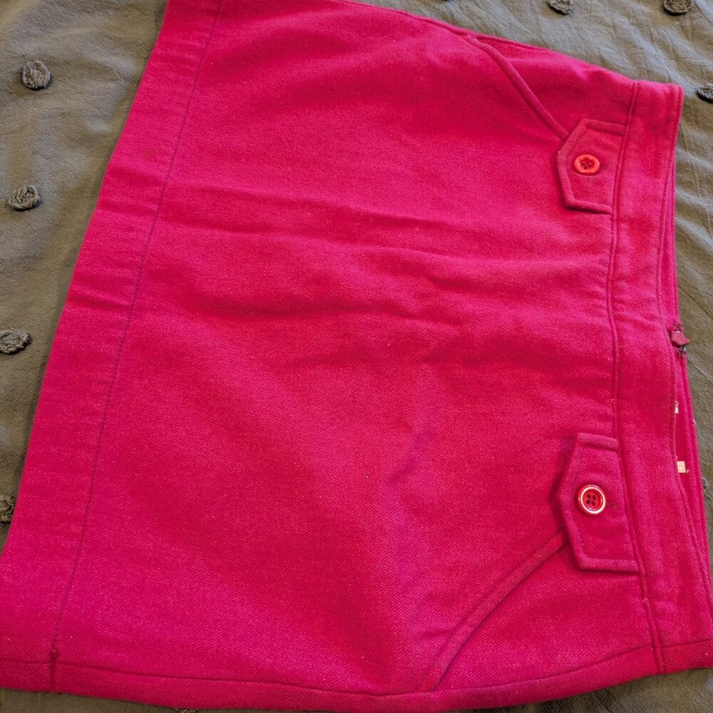 Hot pink mini skirt